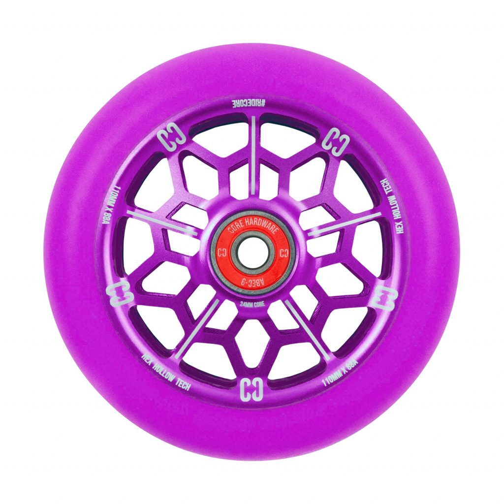 Core HEX HOLLOW Stunt Scooter Wheels 110mm