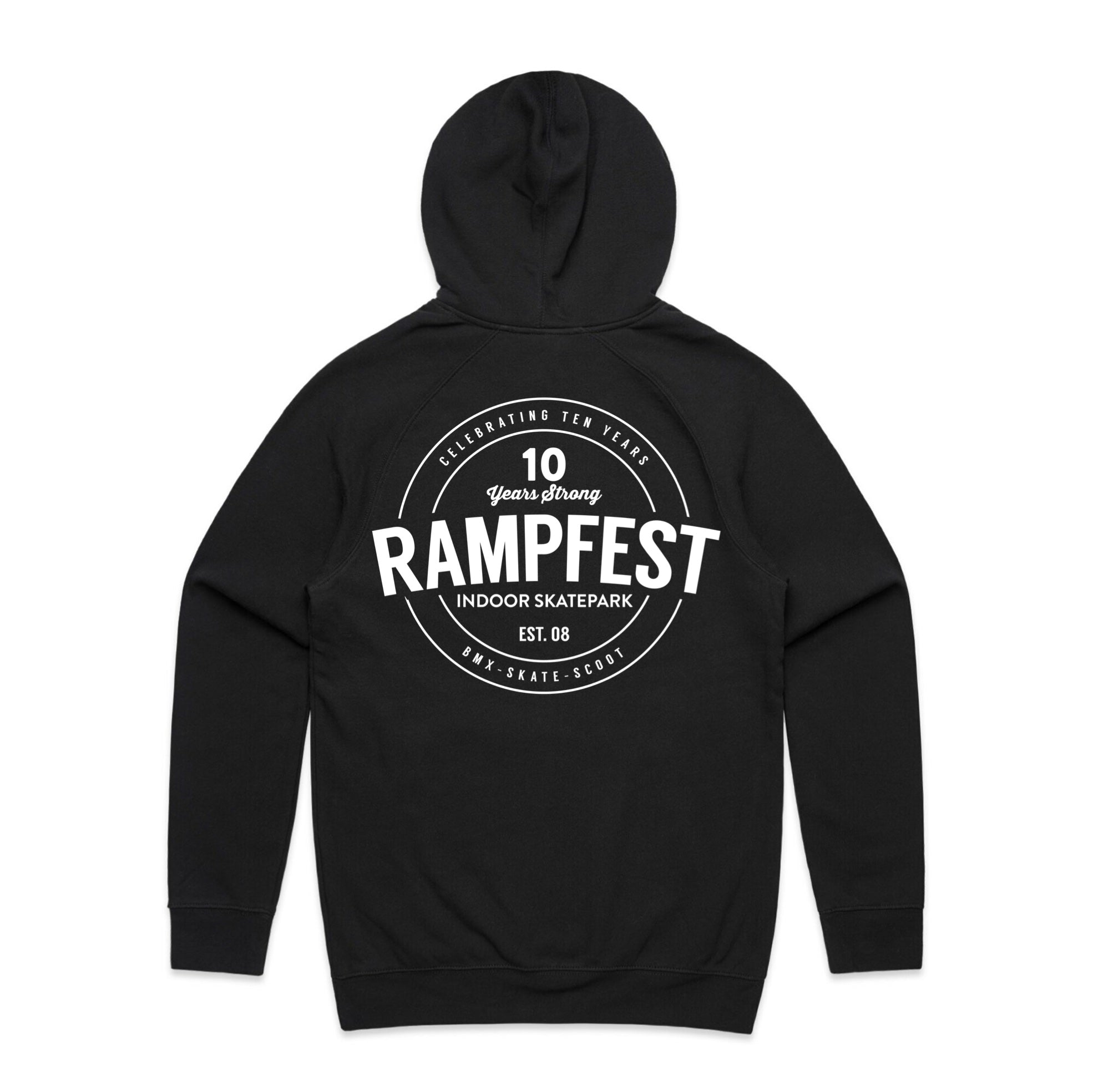 RampFest "10 Years Strong" Hoodie - Youth - Black