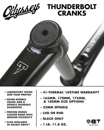 Odyssey thunderbolt online cranks 165mm