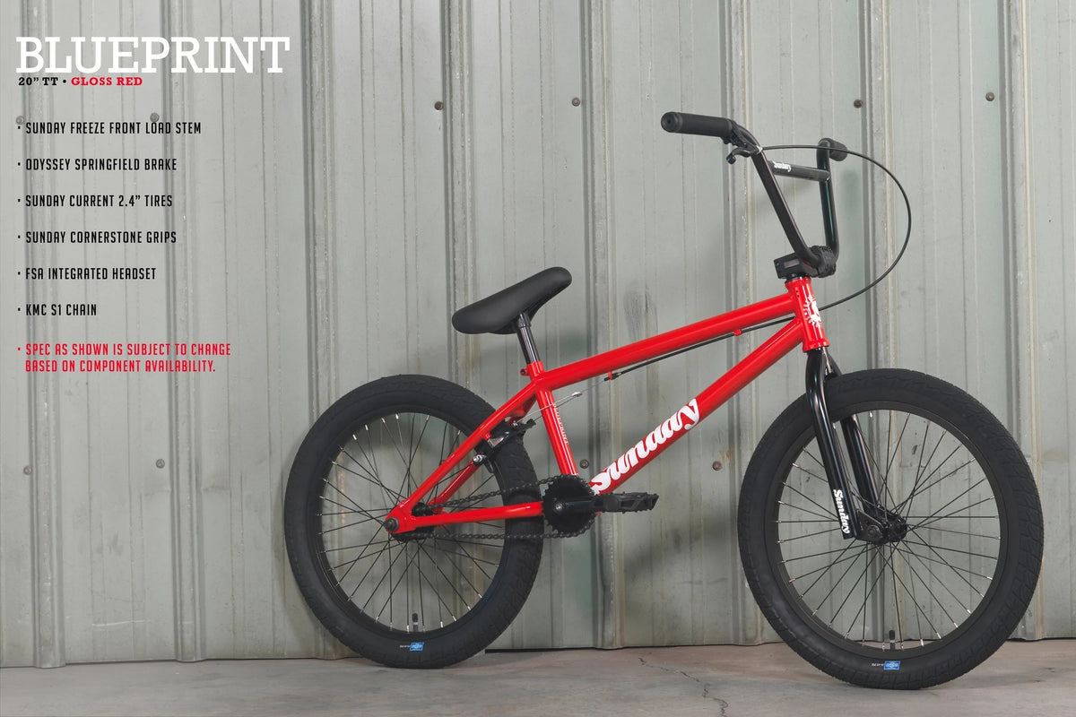 Sunday 20" Blueprint BMX Bike (2022) Side View