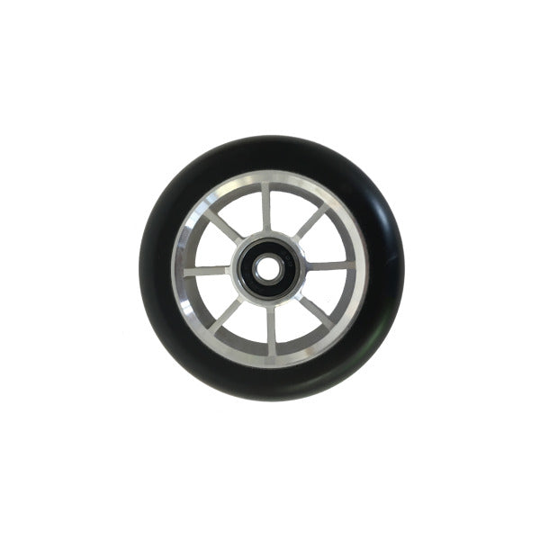 8 Spoke 100mm Wheels - Silver/Black
